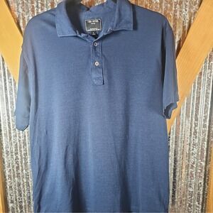 Todd Snyder‎ Polo Shirt Mens Size Large Blue Short Sleeve Preppy Casual